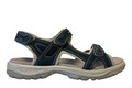 Trekkingsandaler dame denimfarvet læder str. 41